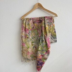 Colorful Abstract Patterned Scarf